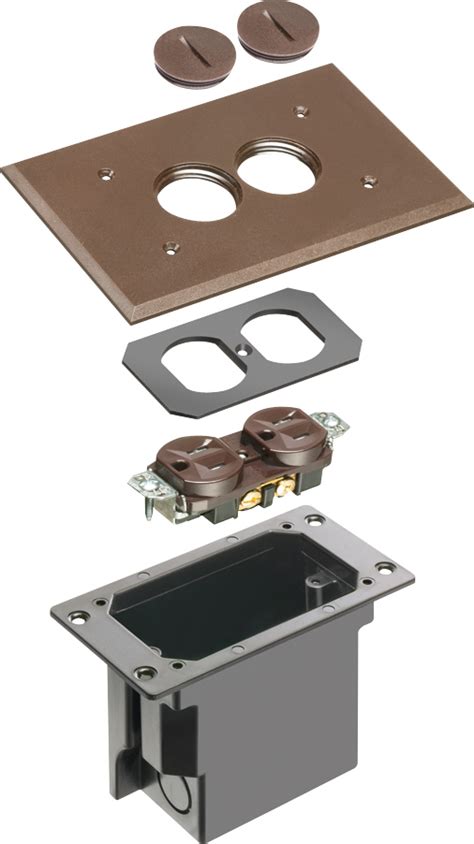 floor boxe receptacle mounting bracket|Arlington FLBC101BR.